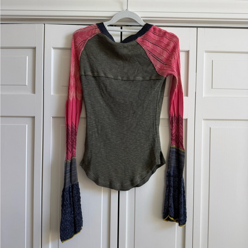 Free People Sunshine Bell Thermal V-Neck - Picture 7 of 10